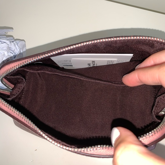 Coach Crossgain Leather Cosmetic Case - Picture 7 of 9